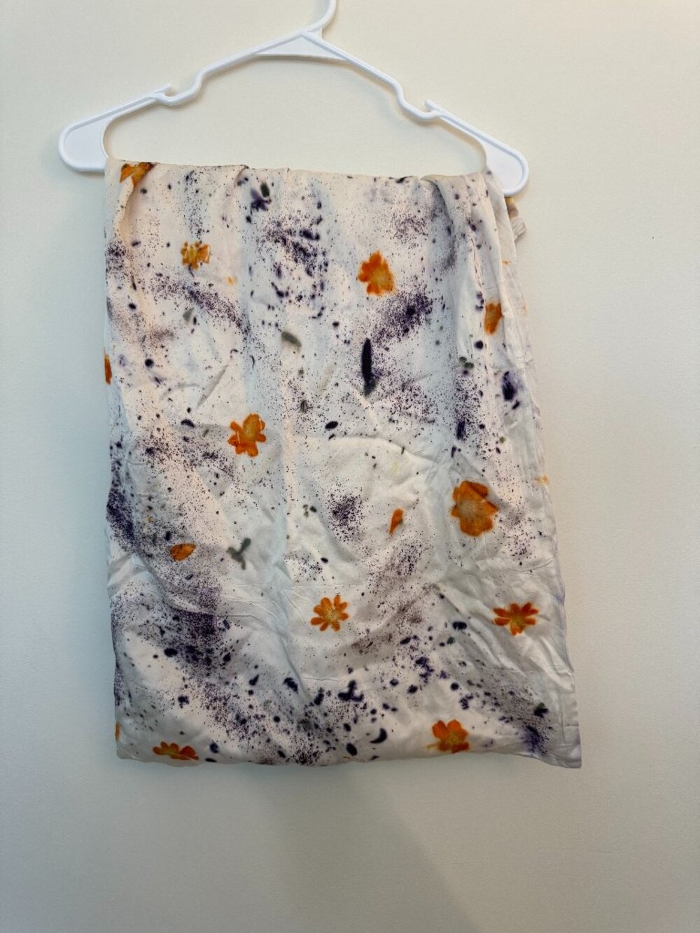 Dye Kween Floral Botanically Dyed Silk Pillowcase – Purple, Standard